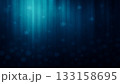 背景（冬）_ターコイズの光が差し込むディープブルーの冬背景（縦の光スジと雪の粒子・テキストスペースあ 133158695