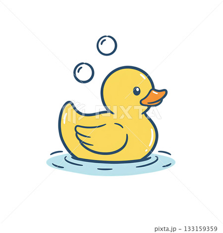 ラバー・ダックのアイコンイラスト 133159359