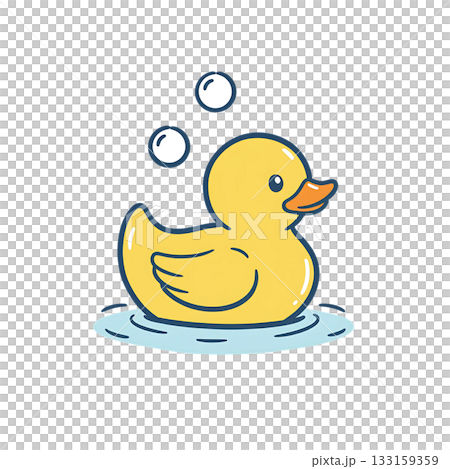 ラバー・ダックのアイコンイラスト 133159359
