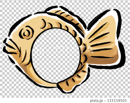 Taiyaki face insert material (photo frame) Taiyaki face insert material (photo frame) 133159503