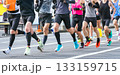 マラソン大会　市民マラソンイメージ 133159715
