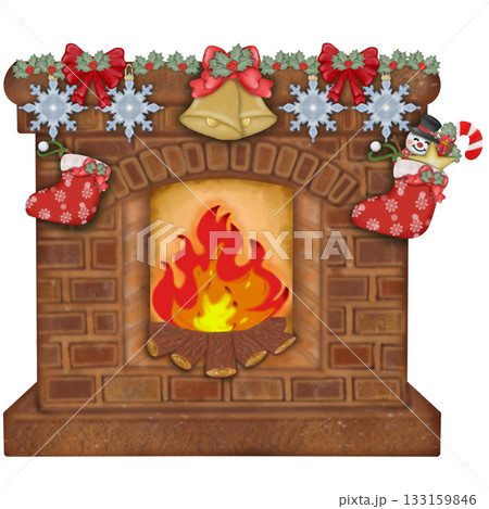 Winter holidays cozy decorations illustration set. holiday elements cute hand drawn decorations Winter holidays cozy decorations illustration set. holiday elements cute hand drawn decorations 133159846