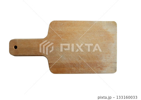 Cutting board isolated on white background with Clipping Path 133160033
