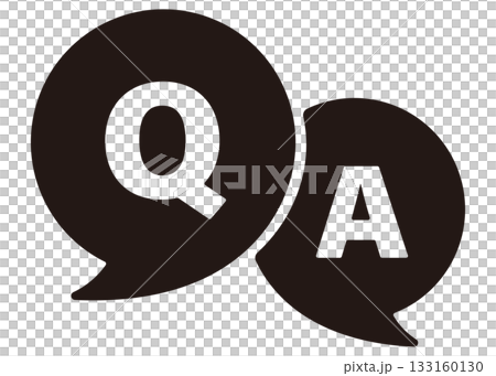 Simple Q&A icon illustration 133160130