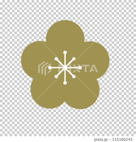 Golden plum pattern 133160243