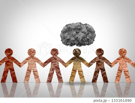 Depressed Person In A Group Depressed Person In A Group 133161890