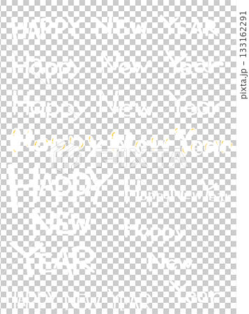 手寫新年快樂字符集,白色字體 手寫新年快樂字符集,白色字體 133162291