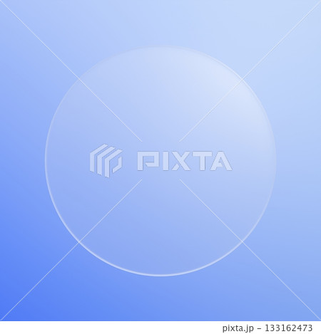 3D背景素材_グラスモーフィズム_青 133162473