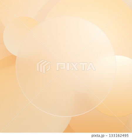 3D背景素材_グラスモーフィズム_黄色 133162495