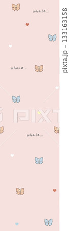 Soft Pastel Patterns with Florals, Fruits, and Cute Motifs for Notebook Designs 133163158