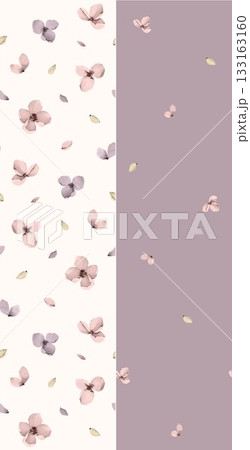 Soft Pastel Patterns with Florals, Fruits, and Cute Motifs for Notebook Designs 133163160
