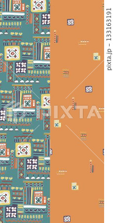 Soft Pastel Patterns with Florals, Fruits, and Cute Motifs for Notebook Designs 133163191