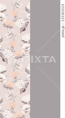 Soft Pastel Patterns with Florals, Fruits, and Cute Motifs for Notebook Designs 133163224