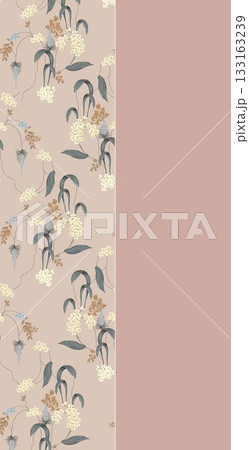 Soft Pastel Patterns with Florals, Fruits, and Cute Motifs for Notebook Designs 133163239