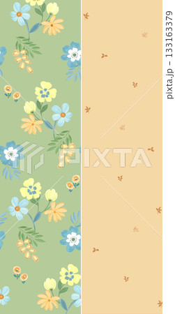 Soft Pastel Patterns with Florals Fruits and Cute Motifs for Notebook Designs Soft Pastel Patterns with Florals Fruits and Cute Motifs for Notebook Designs 133163379