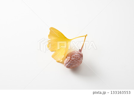 黄色いイチョウの葉 黄色いイチョウの葉 133163553