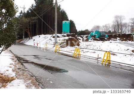 濡れた路面 133163740