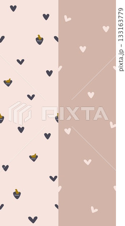 Soft Pastel Patterns with Florals Fruits and Cute Motifs for Notebook Designs 133163779