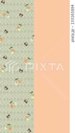 Soft Pastel Patterns with Florals Fruits and Cute Motifs for Notebook Designs 133163894