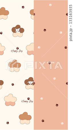 Soft Pastel Patterns with Florals Fruits and Cute Motifs for Notebook Designs 133163935