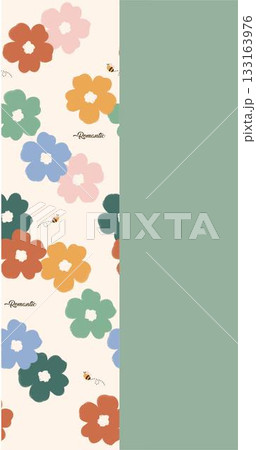 Soft Pastel Patterns with Florals Fruits and Cute Motifs for Notebook Designs Soft Pastel Patterns with Florals Fruits and Cute Motifs for Notebook Designs 133163976