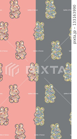 Soft Pastel Patterns with Florals Fruits and Cute Motifs for Notebook Designs Soft Pastel Patterns with Florals Fruits and Cute Motifs for Notebook Designs 133163990