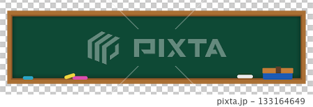 簡單的橫向黑板框架插圖 簡單的橫向黑板框架插圖 133164649