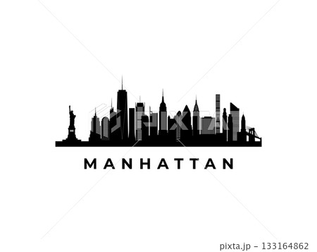 Vector Manhattan skyline. Vector Manhattan skyline. 133164862