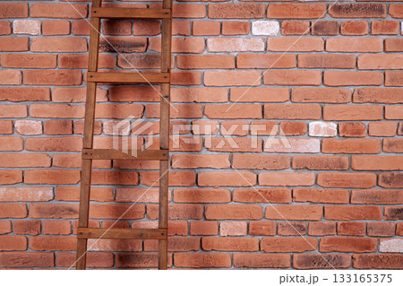 Stairs and brick wall 133165375