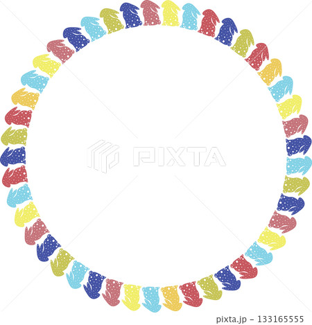 Easter bunny empty template. Easter rabbit in an empty frame. Spring Easter bunny rabbit silhouettes 133165555