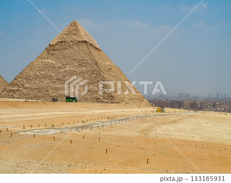エジプト・ギザ　三大ピラミッド・カフラー王のピラミッド 133165931