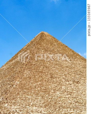 エジプト・ギザ　三大ピラミッド・クフ王のピラミッド 133165987