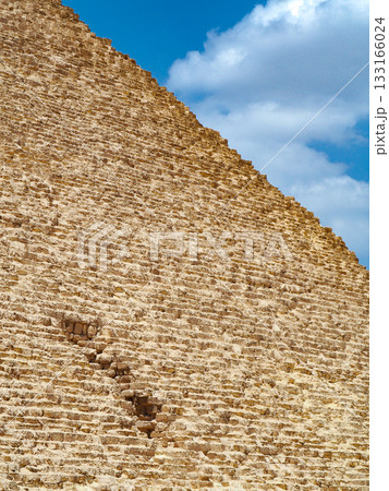 エジプト・ギザ　三大ピラミッド・クフ王のピラミッド 133166024