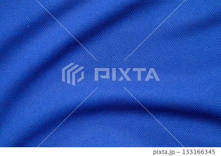 Blue sports clothing fabric football shirt jersey texture Blue sports clothing fabric football shirt jersey texture 133166345