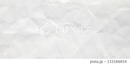 Abstract white crumpled and creased recycle paper texture background Abstract white crumpled and creased recycle paper texture background 133166654