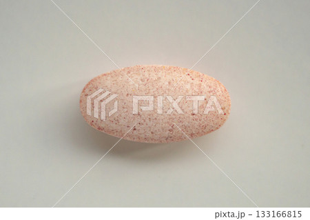 herbal vitamin pill tablet on white background herbal vitamin pill tablet on white background 133166815