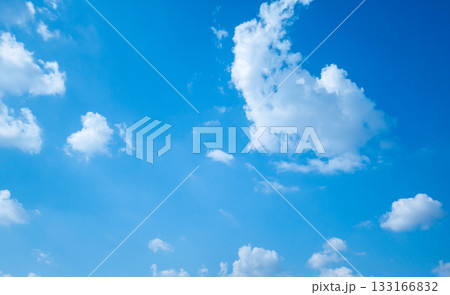 beautiful blue sky with clouds background 133166832