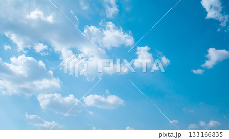 beautiful blue sky with clouds background 133166835