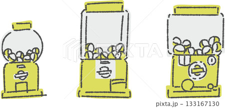 ガチャガチャのセットラフ仕上げ　単色 133167130