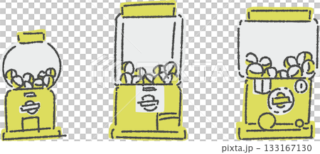 ガチャガチャのセットラフ仕上げ　単色 133167130