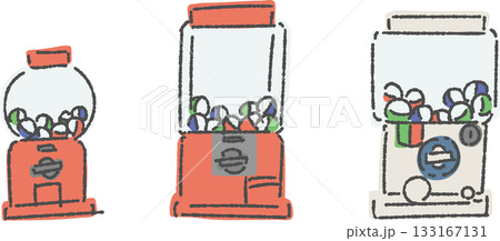 ガチャガチャのセットラフ仕上げ カラー ガチャガチャのセットラフ仕上げ カラー 133167131