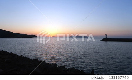 鞆の浦港の夜明け 鞆の浦港の夜明け 133167740