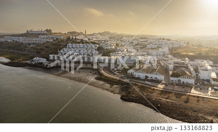 Aerial view of Ayamonte in Andalucia in Spain  133168823