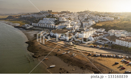 Aerial view of Ayamonte in Andalucia in Spain  133168839