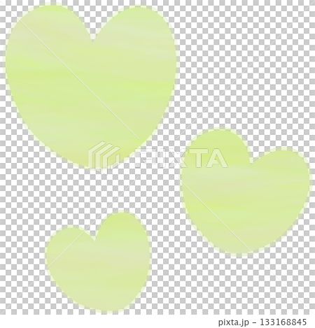 美麗的水彩心形圖示圖像的插圖 133168845