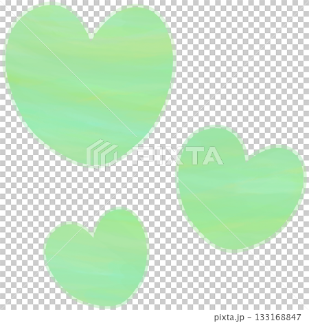 美麗的水彩心形圖示圖像的插圖 133168847