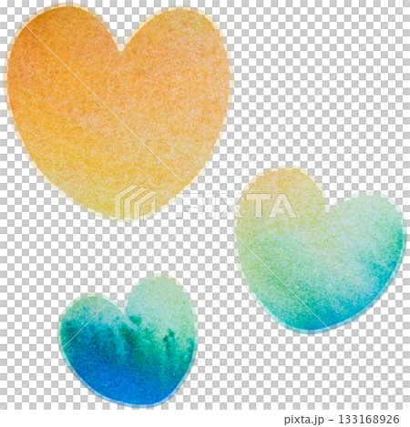 Beautiful watercolor heart icon image illustration Beautiful watercolor heart icon image illustration 133168926