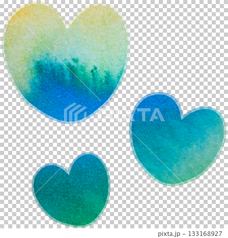 Beautiful watercolor heart icon image illustration Beautiful watercolor heart icon image illustration 133168927