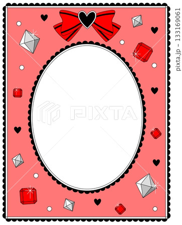 ビジューフレーム 赤 レッド 推し活 ビジューフレーム 赤 レッド 推し活 133169061