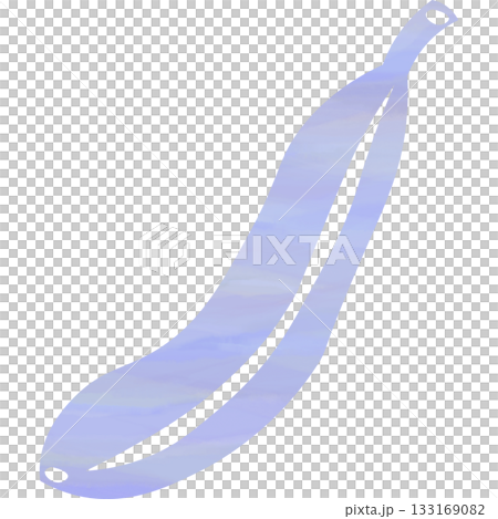 Beautiful watercolor illustration of a banana icon image 133169082